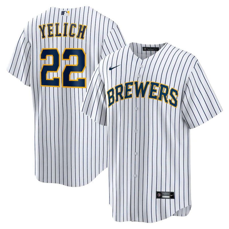 Milwaukee Brewers Christian Yelich – White Jersey