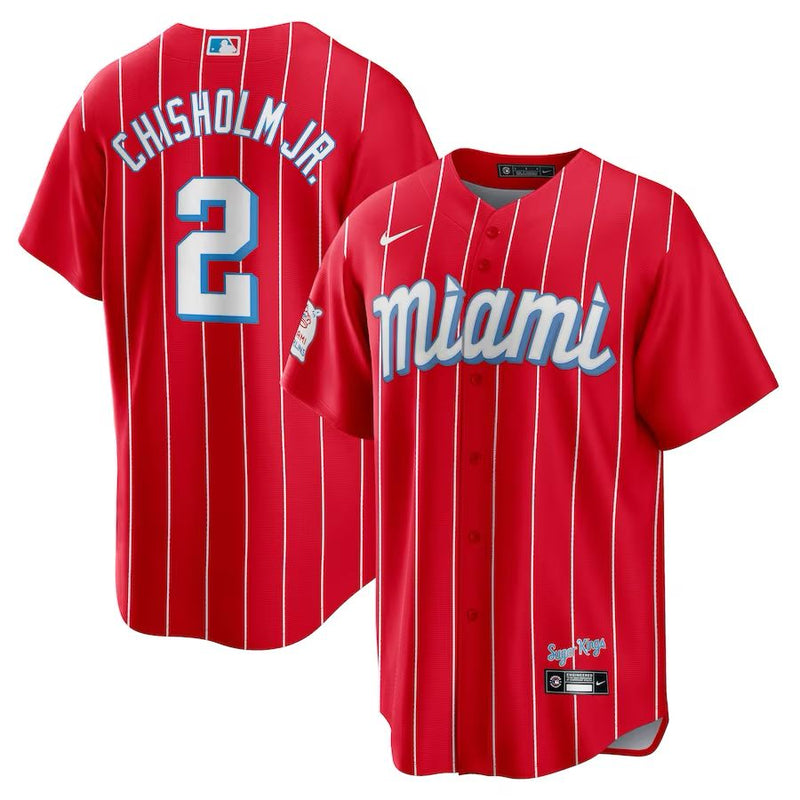 Miami Marlins Jazz Chisholm – Red Jersey