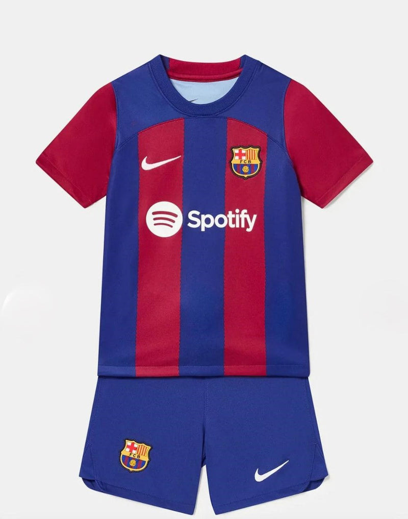 Camiseta y Pantalones para niños Barcelona Primera Equipacion 23/24