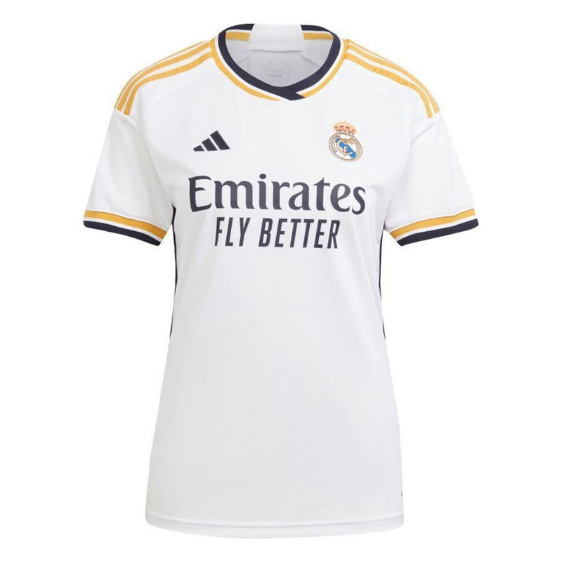 Camiseta Femenina Real Madrid Primera Equipacion 23/24 - Blanco