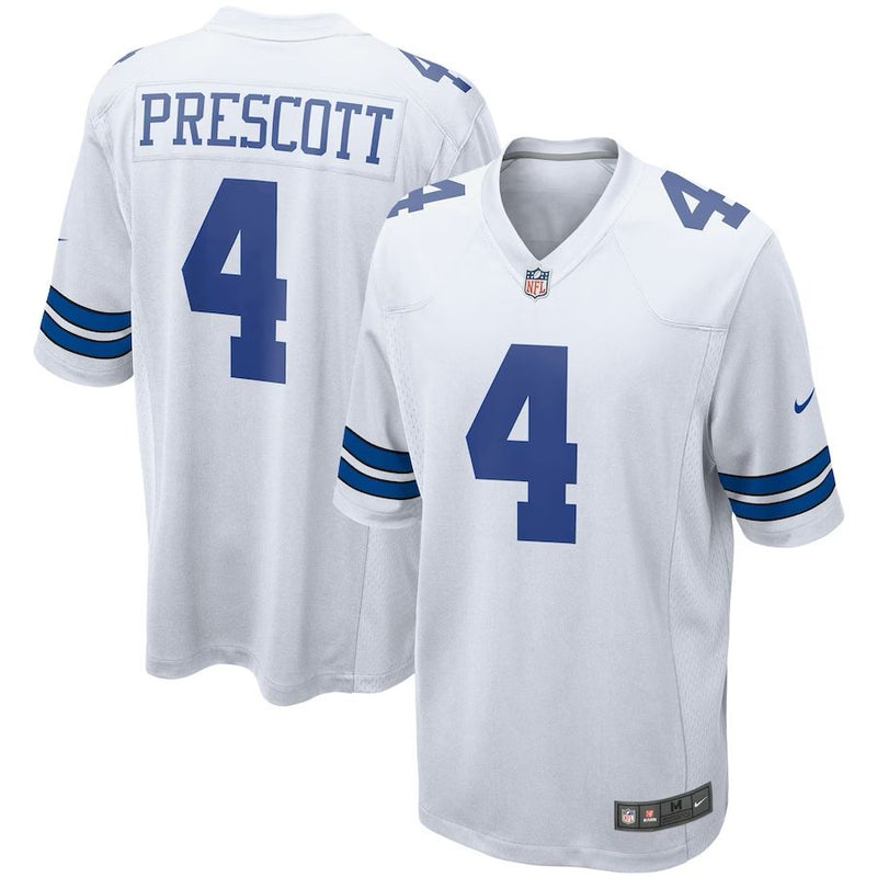 Dallas Cowboys Dak Prescott  - White Jersey