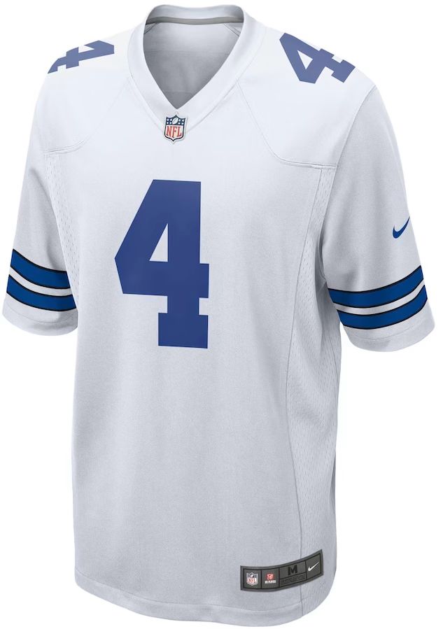 Dallas Cowboys Dak Prescott  - White Jersey