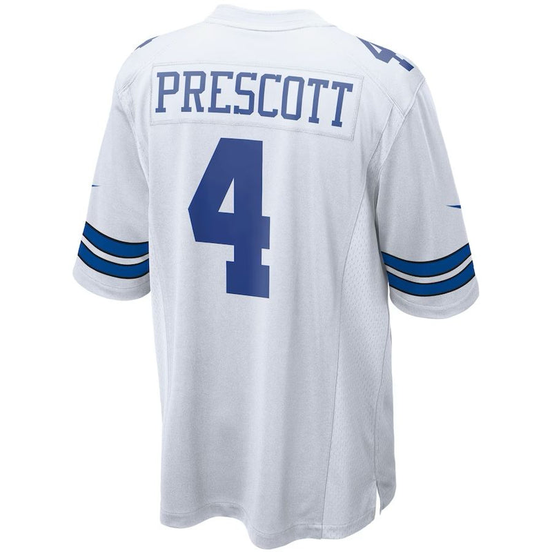 Dallas Cowboys Dak Prescott  - White Jersey