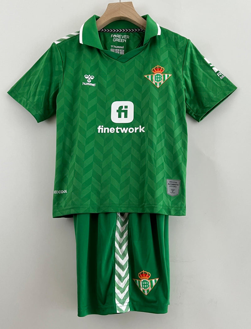 Camiseta y Pantalones para niños Real Betis Segunda Equipacion 23/24