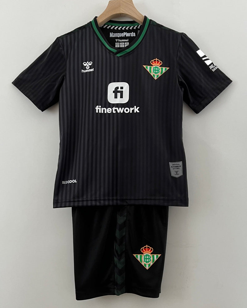 Camiseta y Pantalones para niños Real Betis Tercera Equipacion 23/24