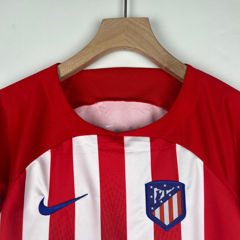 Camiseta y Pantalones para niños Atletico de Madrid Primera Equipacion 23/24