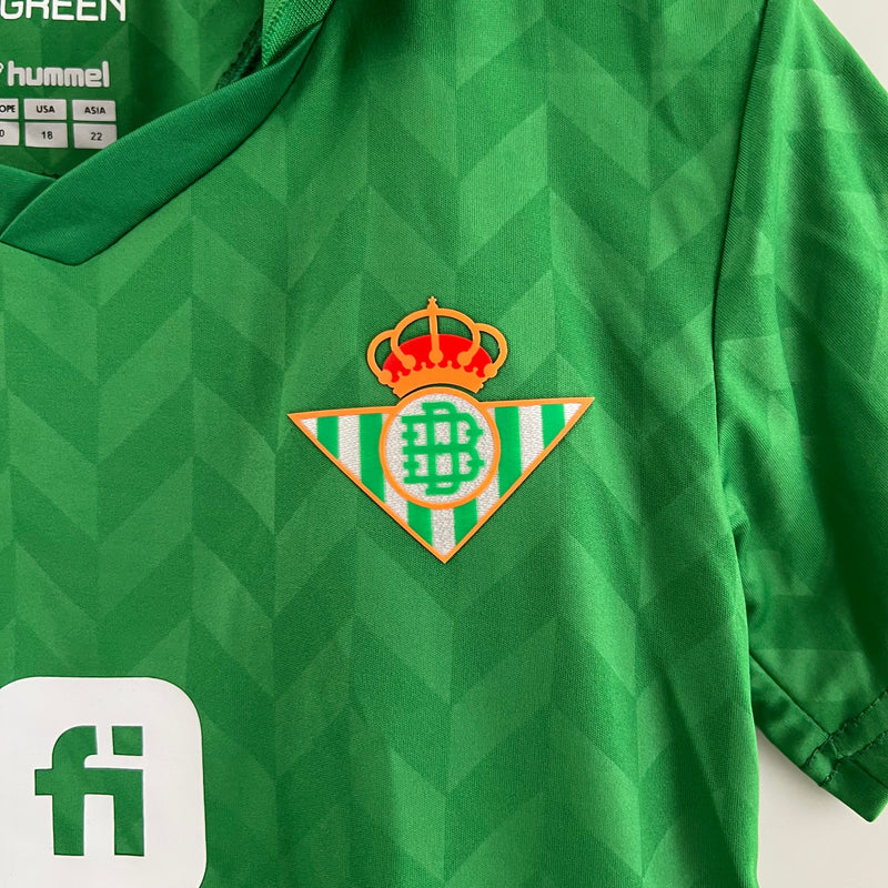 Camiseta y Pantalones para niños Real Betis Segunda Equipacion 23/24