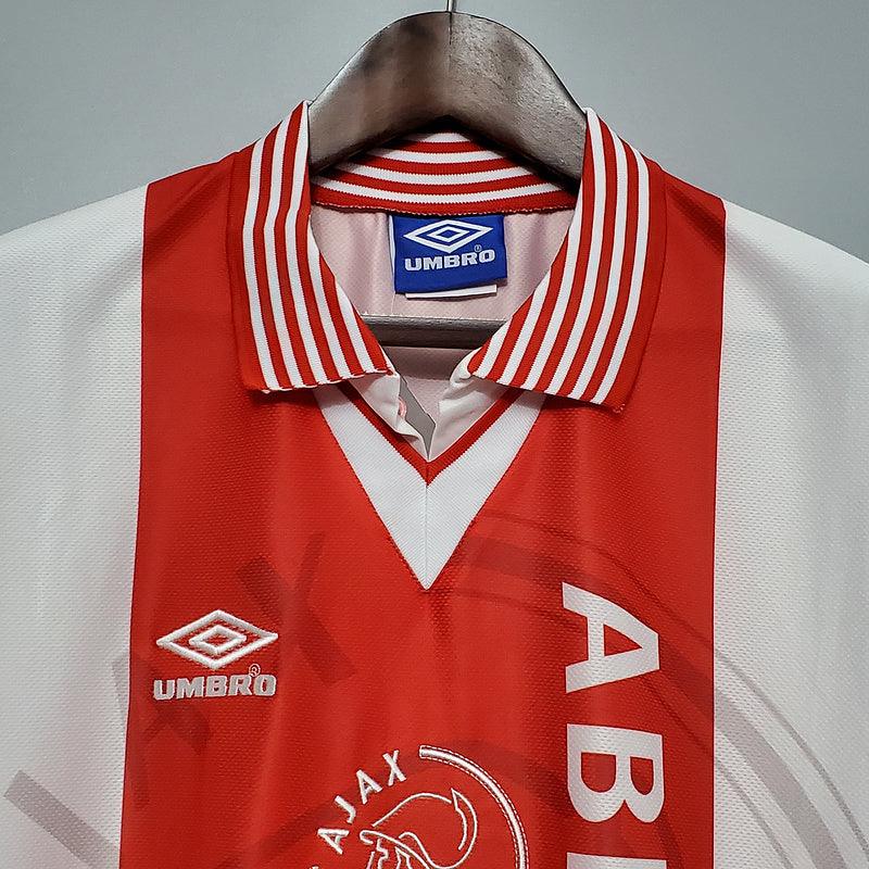 Camiseta Ajax Retro 1995/1996 - Rojo/Blanco