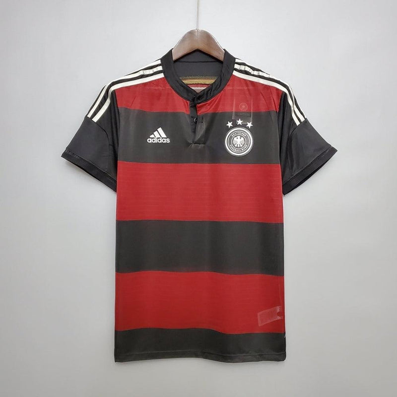 Camiseta Selección Alemania Retro 2014 - Negro/Rojo