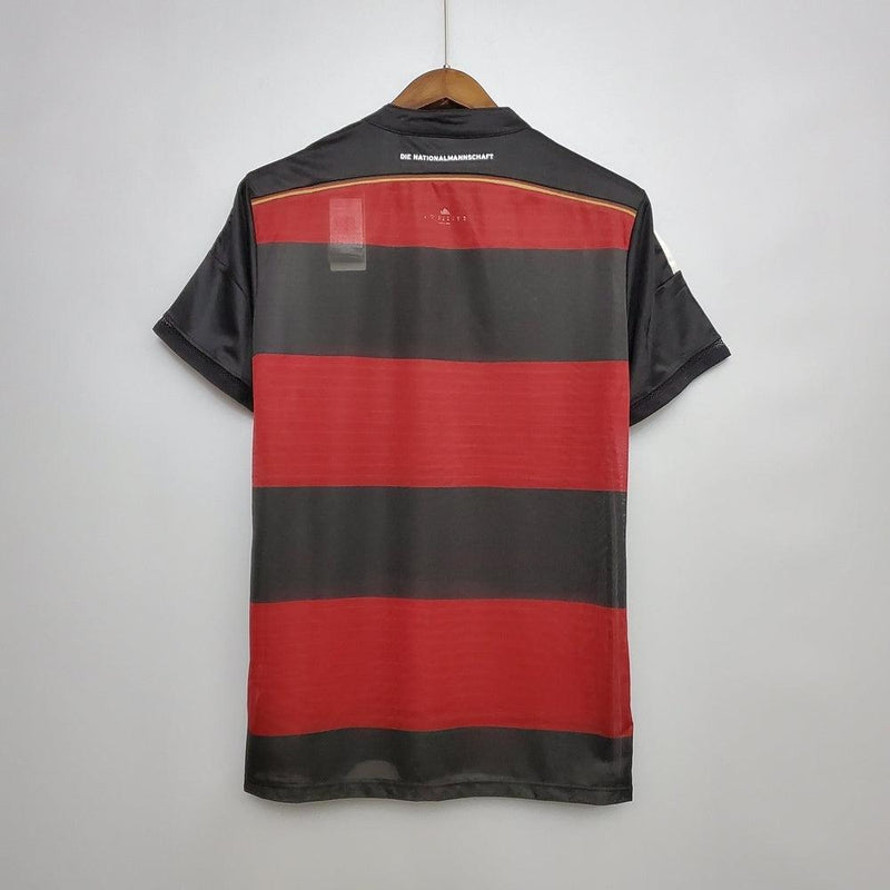 Camiseta Selección Alemania Retro 2014 - Negro/Rojo