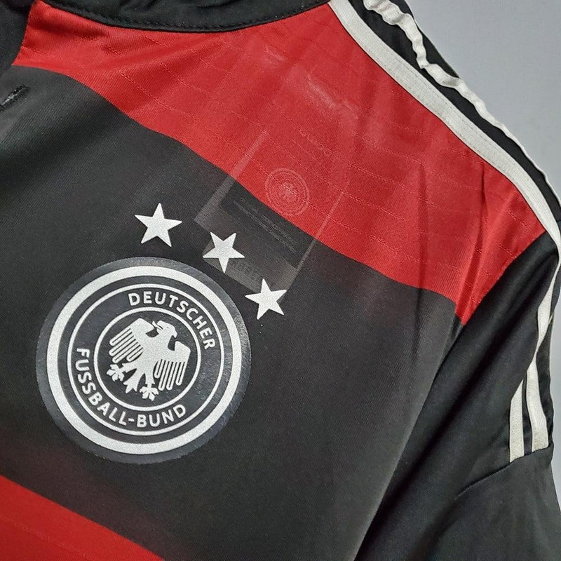 Camiseta Selección Alemania Retro 2014 - Negro/Rojo