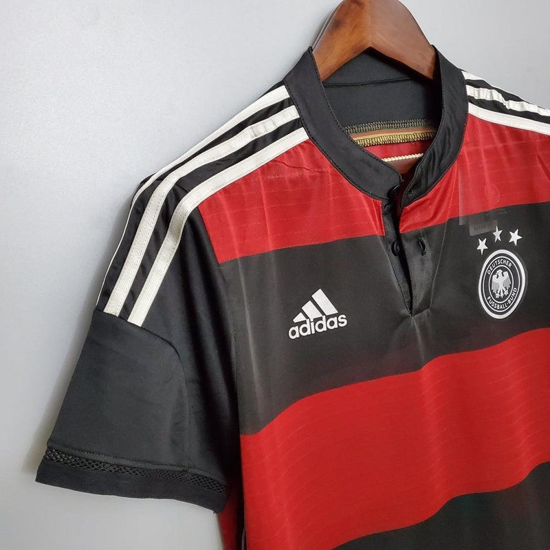 Camiseta Selección Alemania Retro 2014 - Negro/Rojo