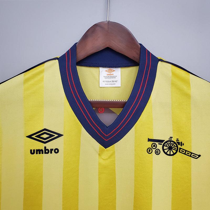 Camiseta Arsenal Retro 1983/1986 - Amarillo