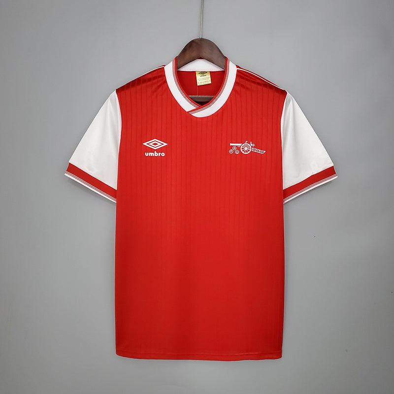 Camiseta Arsenal Retro 1983/1986 - Rojo/Blanco