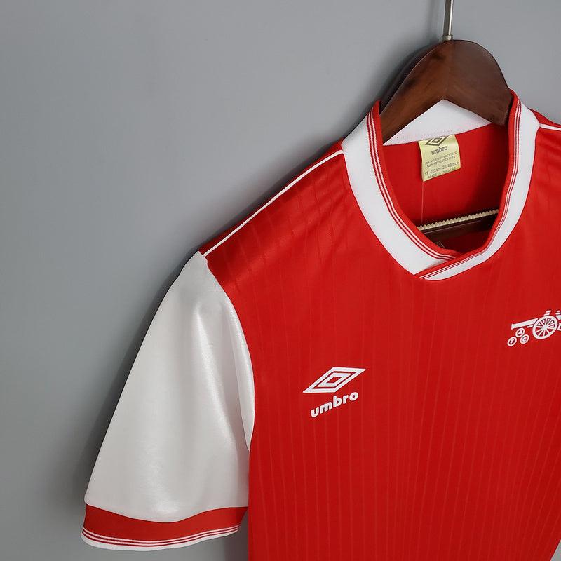 Camiseta Arsenal Retro 1983/1986 - Rojo/Blanco