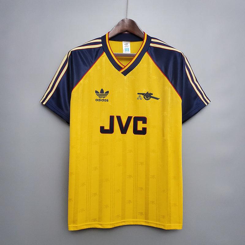 Camiseta Arsenal Retro 1988/1989 - Amarillo