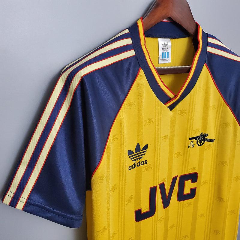 Camiseta Arsenal Retro 1988/1989 - Amarillo