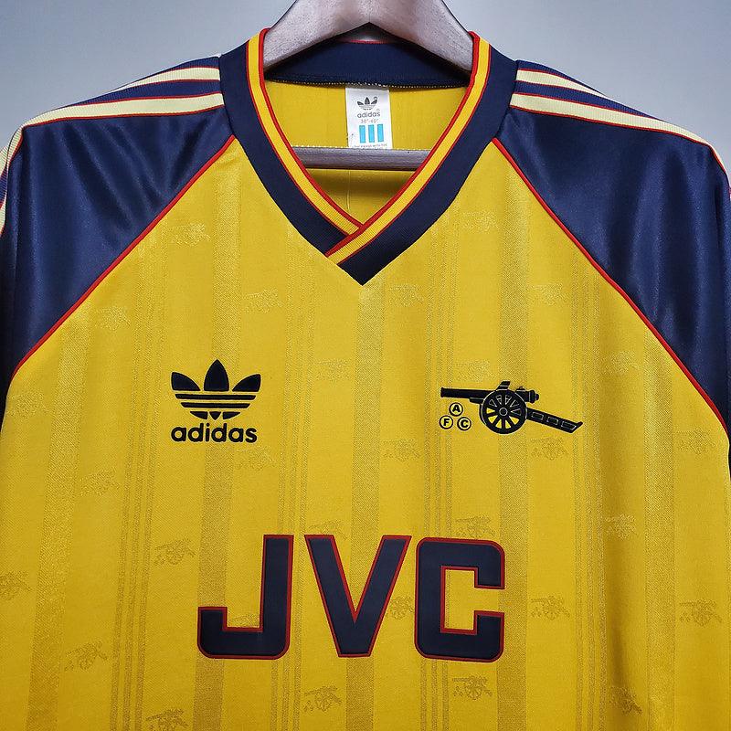 Camiseta Arsenal Retro 1988/1989 - Amarillo