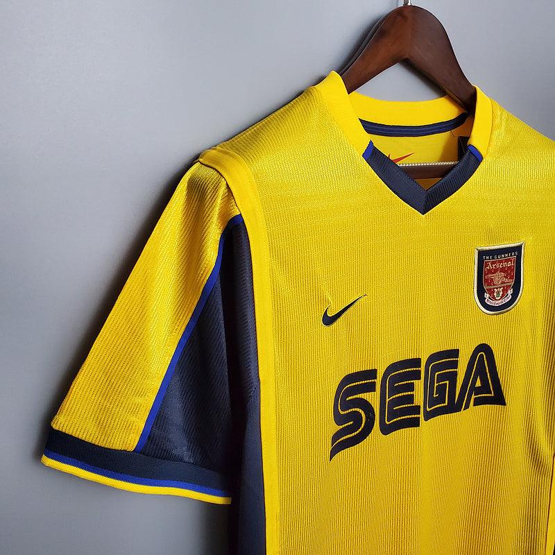 Camiseta Arsenal Retro 1999/2000 - Amarillo