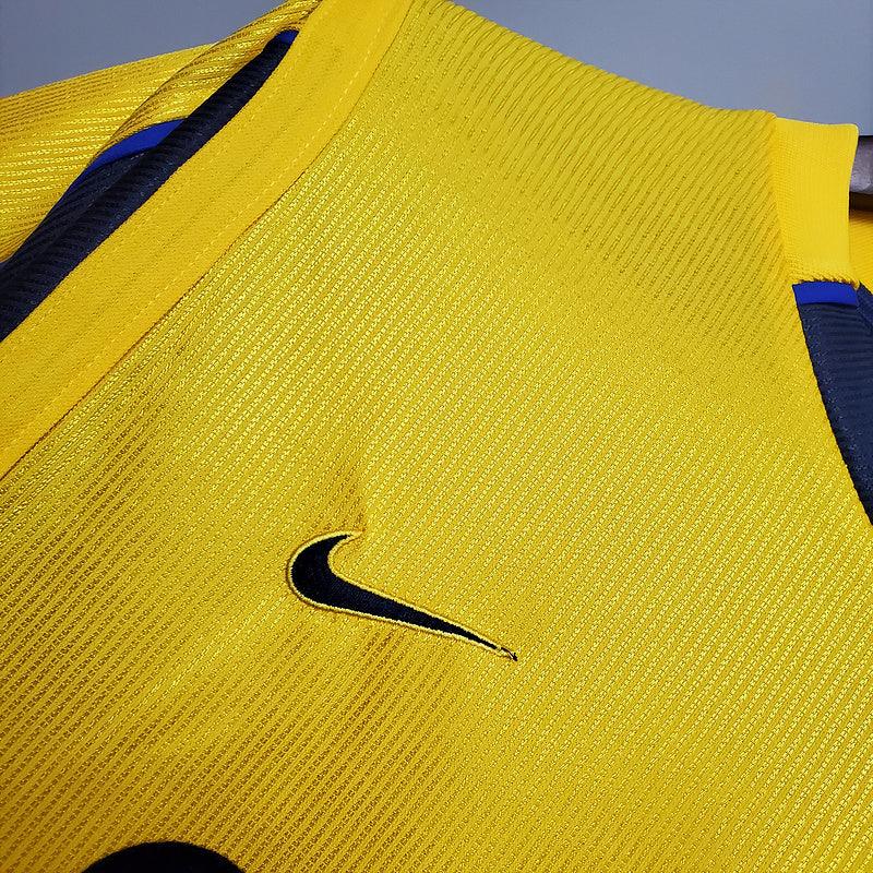 Camiseta Arsenal Retro 1999/2000 - Amarillo