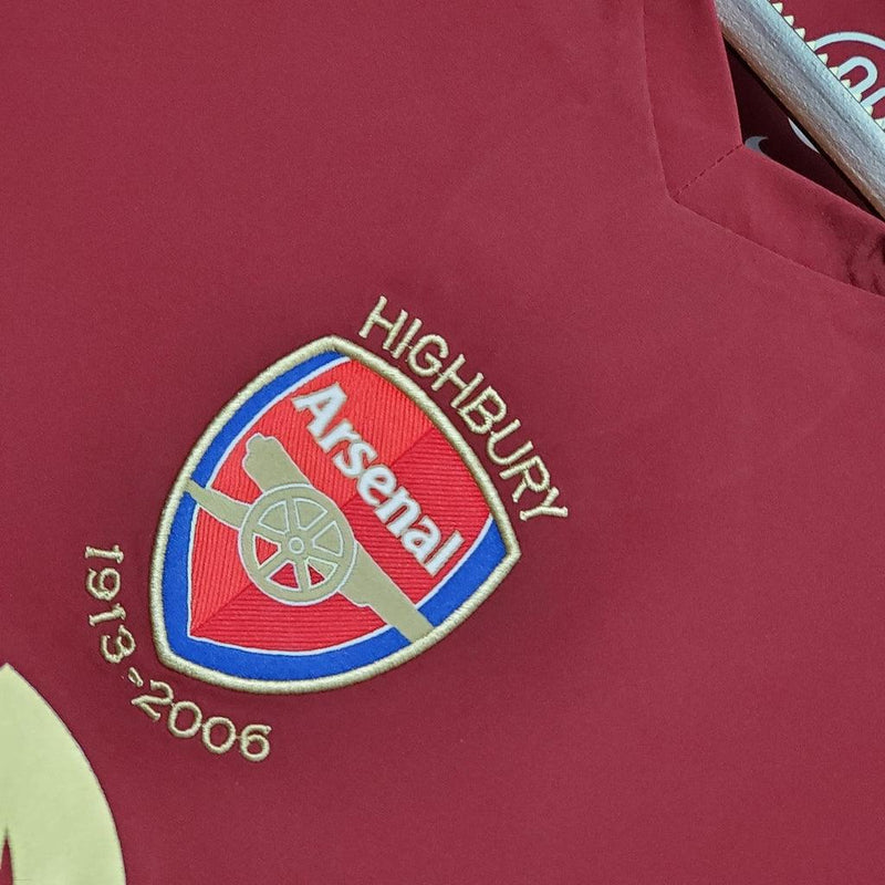 Camiseta Arsenal Retro 2005/2006 - Rojo