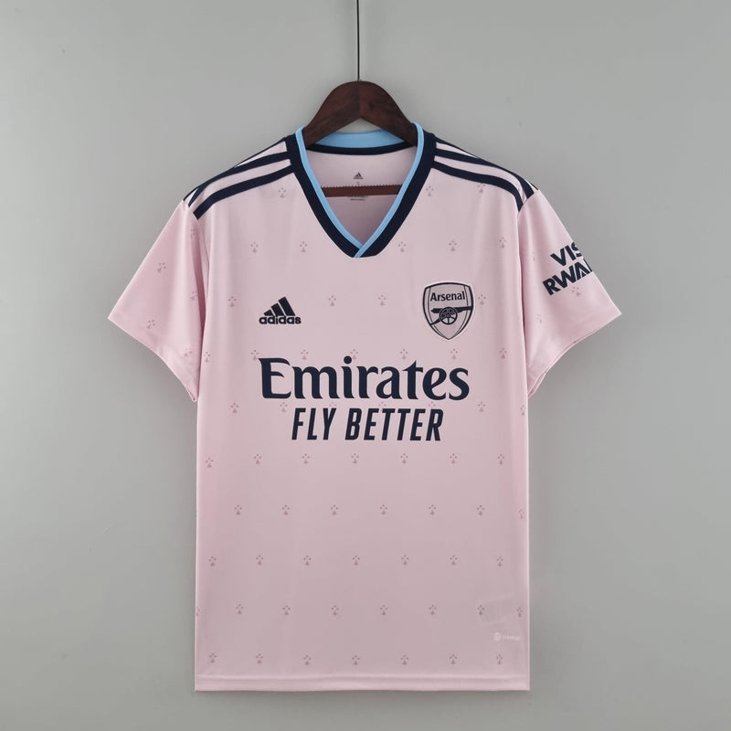 Camiseta Arsenal Tercera Equipacion 22/23 S/N - Hincha - Rosa