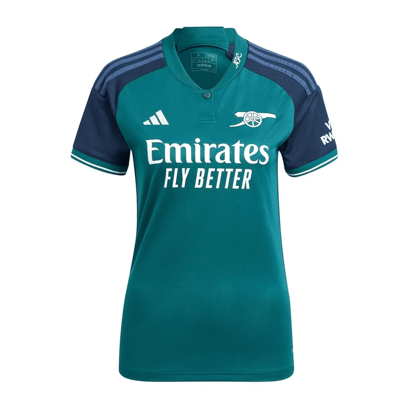 Camiseta Arsenal Tercera Equipacion23/24 S/N - Hincha Femenina - Verde