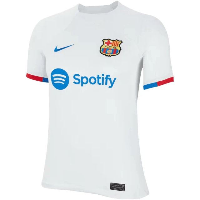 Camiseta Femenina Barcelona Segunda Equipacion 23/24 S/N - Hincha - Blanco