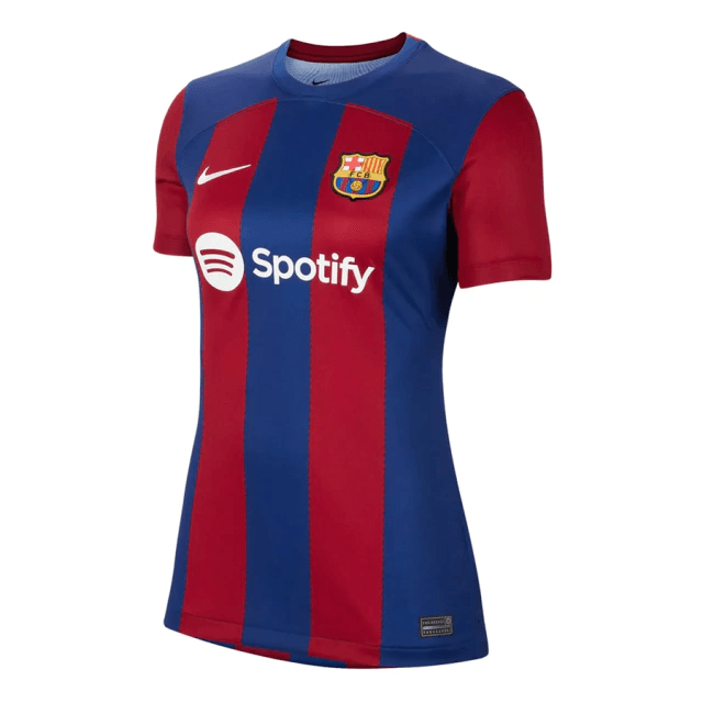 Camiseta Femenina Barcelona Primera Equipacion 23/24 S/N - Hincha - Rojo/Azul