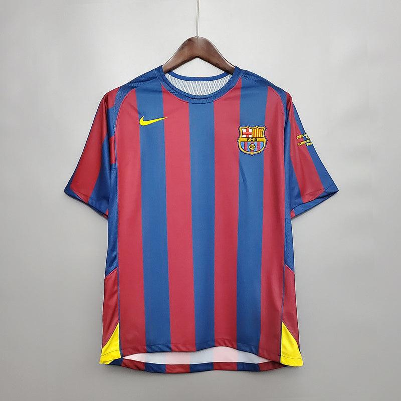 Camiseta Barcelona Retro 2006 - Rojo/Azul