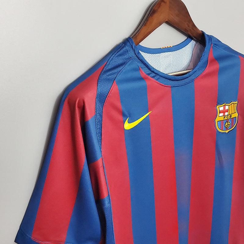 Camiseta Barcelona Retro 2006 - Rojo/Azul