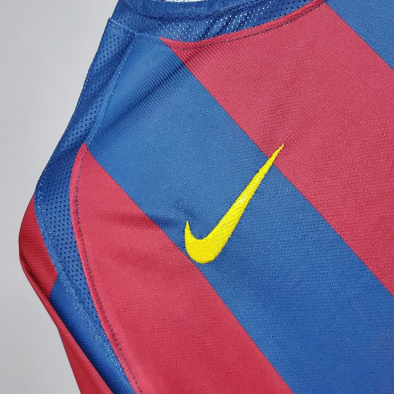 Camiseta Barcelona Retro 2006 - Rojo/Azul