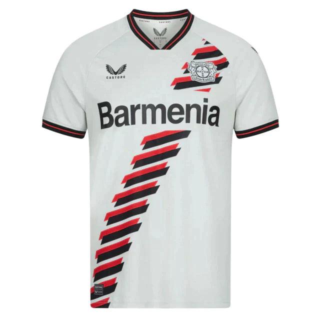 Camiseta Bayer Leverkusen Segunda Equipacion 23/24 S/N - Hincha Masculino - Blanco