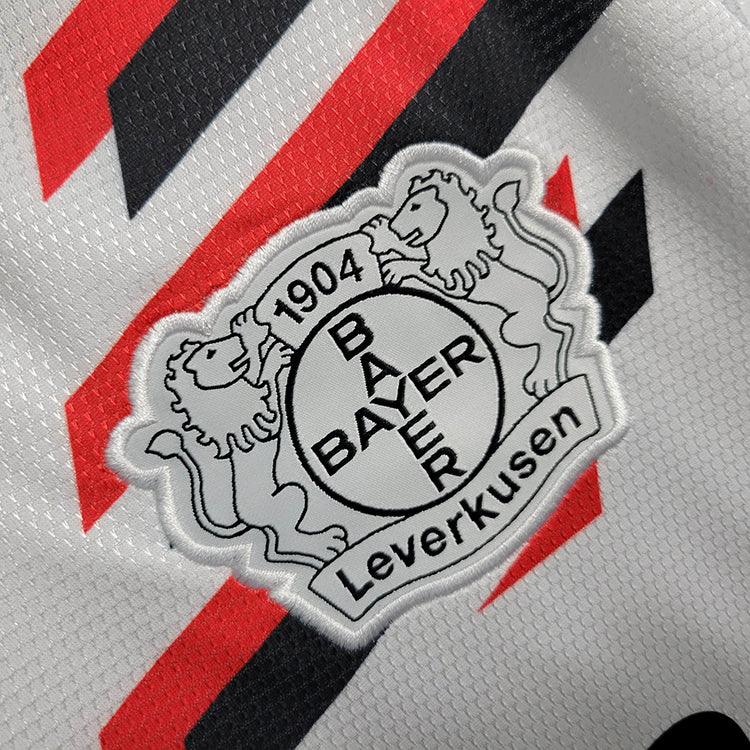 Camiseta Bayer Leverkusen Segunda Equipacion 23/24 S/N - Hincha Masculino - Blanco