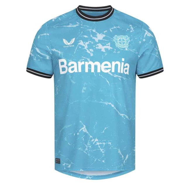 Camiseta Bayer Leverkusen Tercera Equipacion 23/24 S/N - Hincha Masculino - Azul