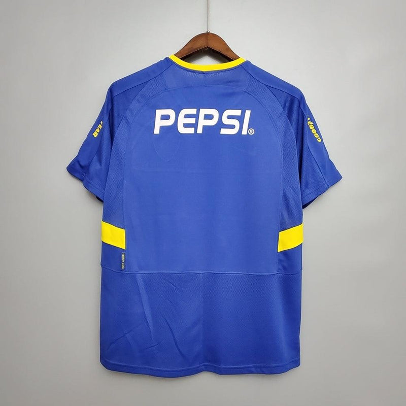 Camiseta Boca Juniors Retro 2003/2004 - Azul/Amarillo