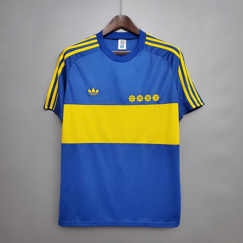 Camiseta Boca Juniors Retro 1981 - Azul/Amarillo