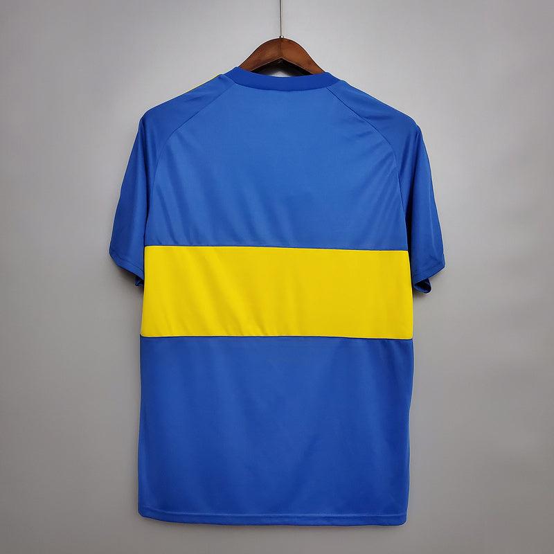 Camiseta Boca Juniors Retro 1981 - Azul/Amarillo