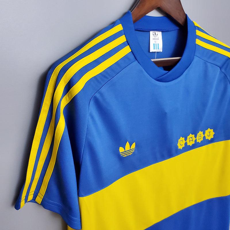 Camiseta Boca Juniors Retro 1981 - Azul/Amarillo