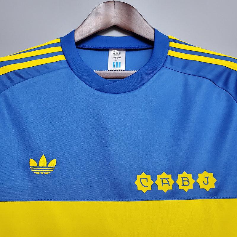 Camiseta Boca Juniors Retro 1981 - Azul/Amarillo