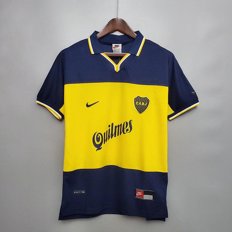 Camiseta Boca Juniors Retro 1999 - Azul/Amarillo