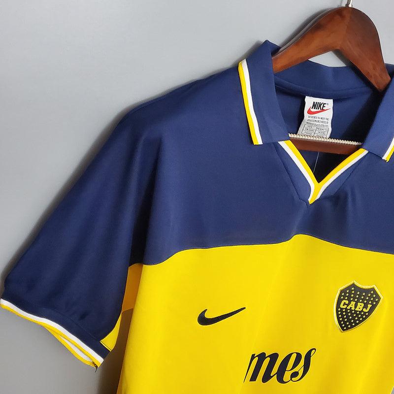 Camiseta Boca Juniors Retro 1999 - Azul/Amarillo