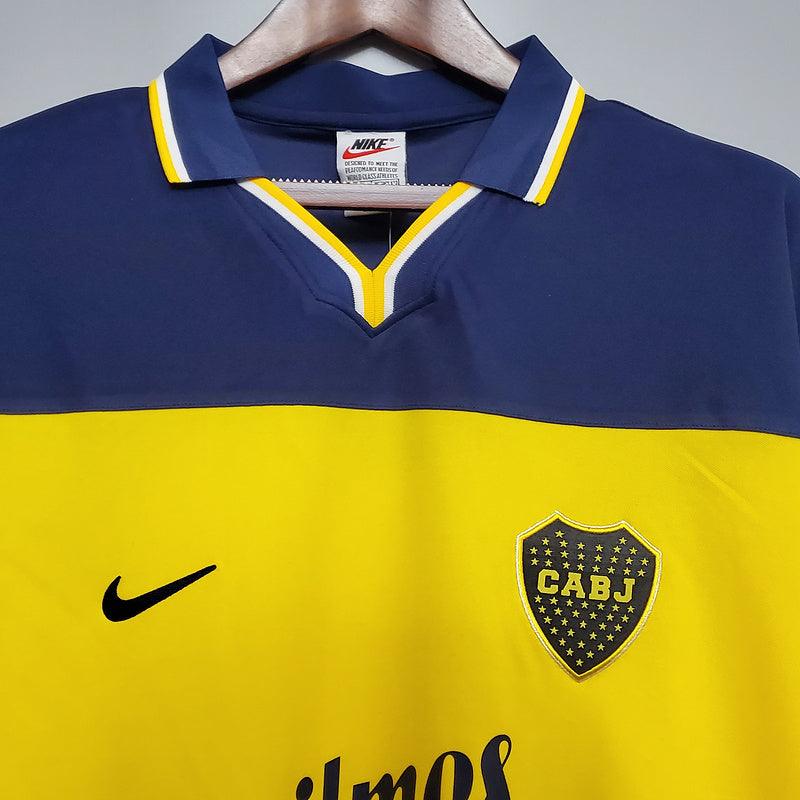 Camiseta Boca Juniors Retro 1999 - Azul/Amarillo