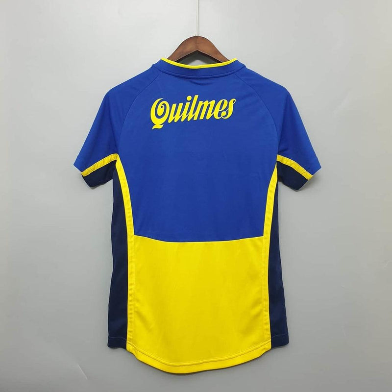 Camiseta Boca Juniors Retro 2001 - Azul/Amarillo