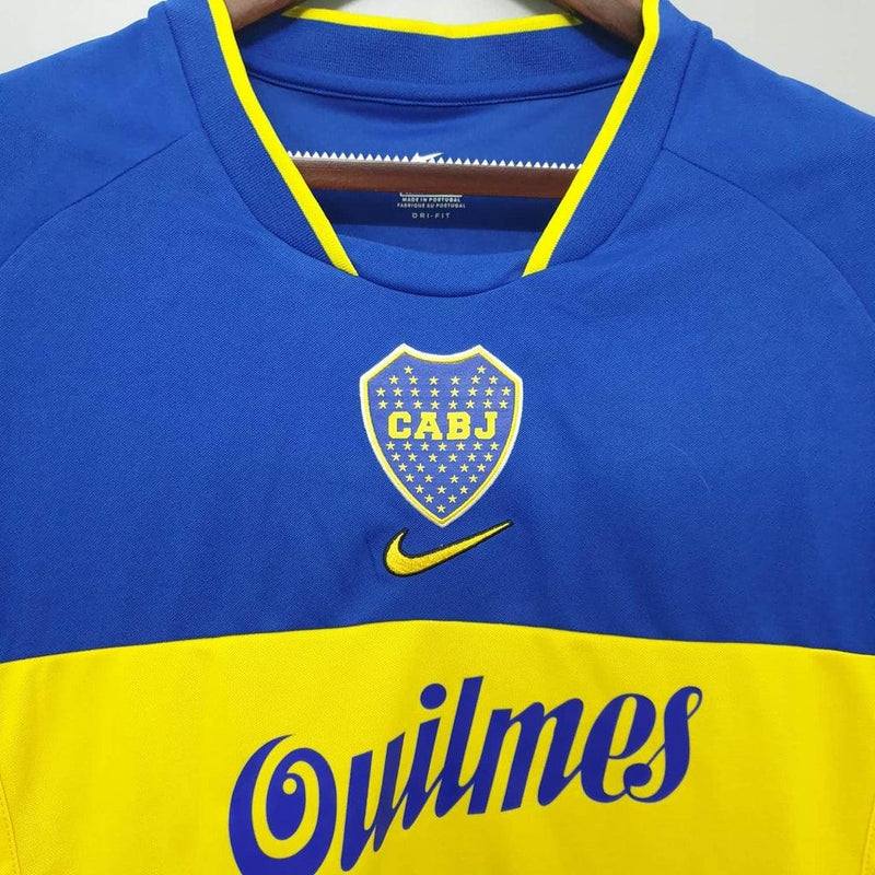 Camiseta Boca Juniors Retro 2001 - Azul/Amarillo