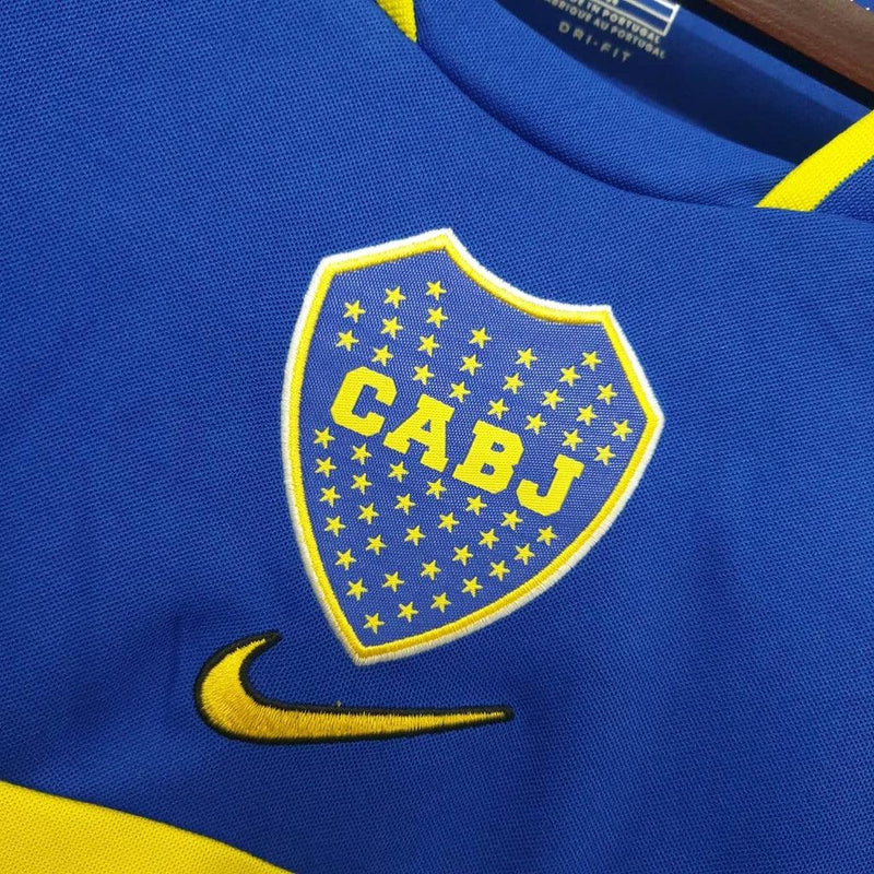 Camiseta Boca Juniors Retro 2001 - Azul/Amarillo