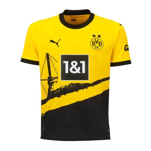 Camiseta Borussia Dortmund Primera Equipacion 23/24 S/N - Hincha Masculino - Amarillo/Negro