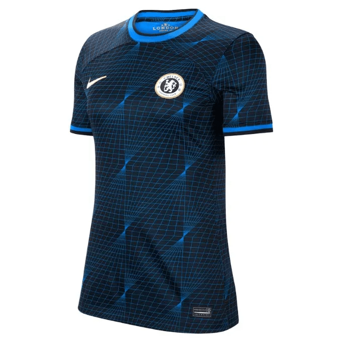 Camiseta Chelsea Away 23/24 S/N - Hincha Femenina - Azul