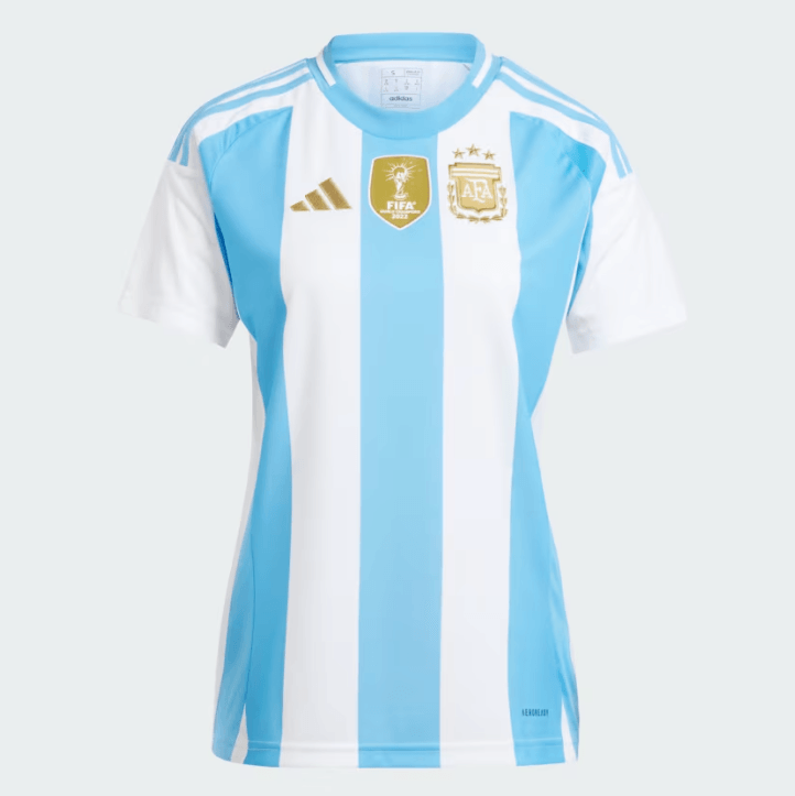 Camiseta Femenina Argentina Home 24/25 - Con Patch de Campeón Mundial