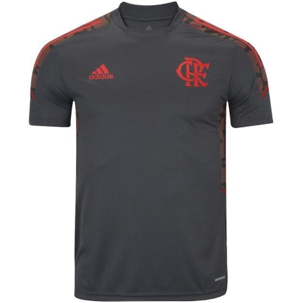 Camisa de Entrenamiento Flamengo 21/22 Adidas - Gris